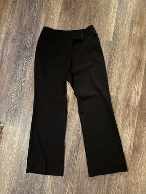 White House Black Market Black Tailored Straight-Leg Trousers